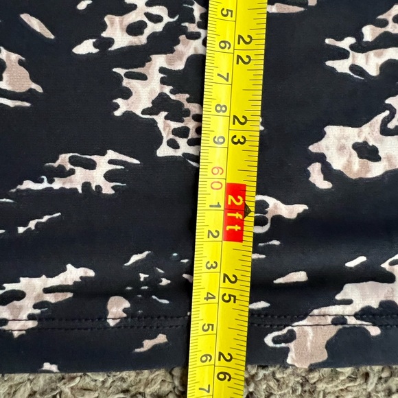 NWT Motherhood Maternity Black Tan Sleeveless Animal Print Cowl Neck Top size XL - Picture 8 of 8